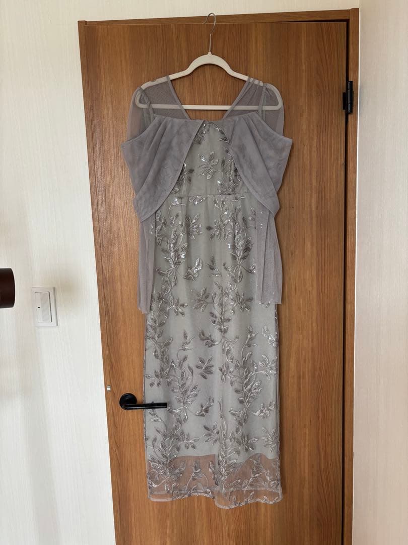 LEJA チュールロングスリーブリーフIラインワンピースドレス