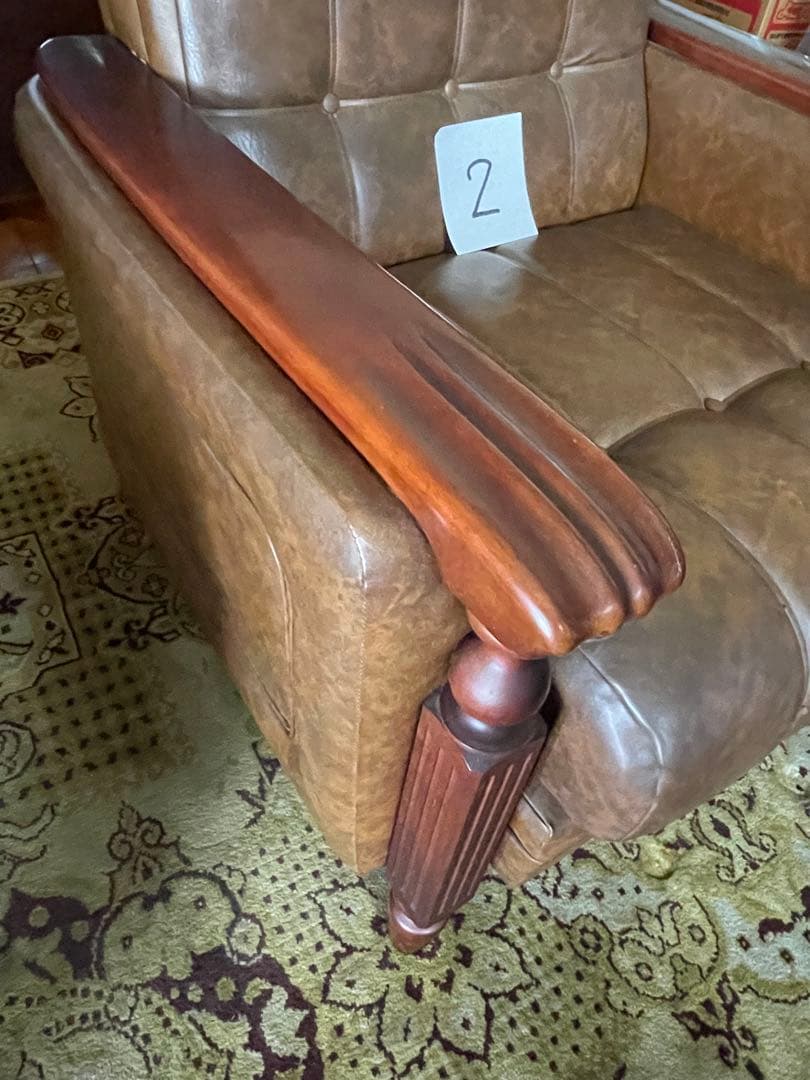 昭和レトロ　1人掛けソファ-2