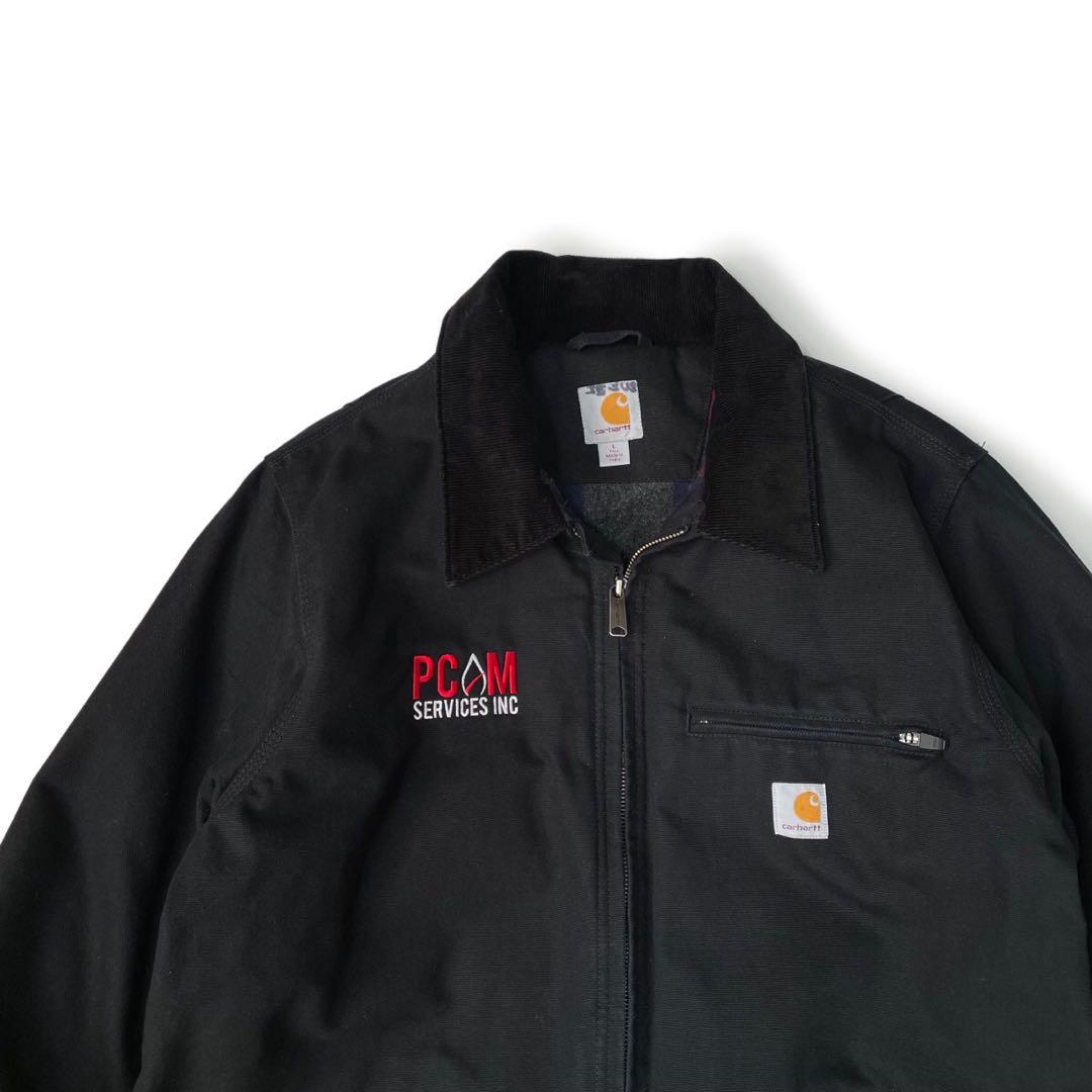 Carhartt デトロイトジャケット ブラック ブランケットライナー L