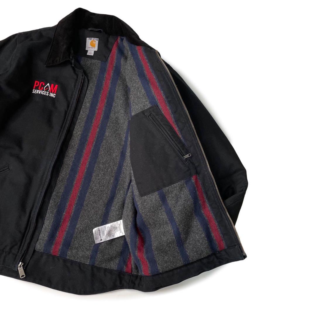 Carhartt デトロイトジャケット ブラック ブランケットライナー L