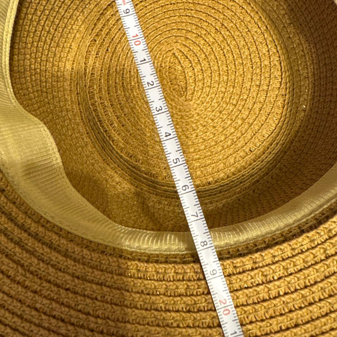 [美品]LOEWE ロエベ ベージュ 麦わら帽子 リボン付き　ハット