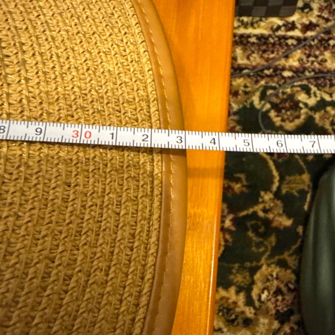 [美品]LOEWE ロエベ ベージュ 麦わら帽子 リボン付き　ハット