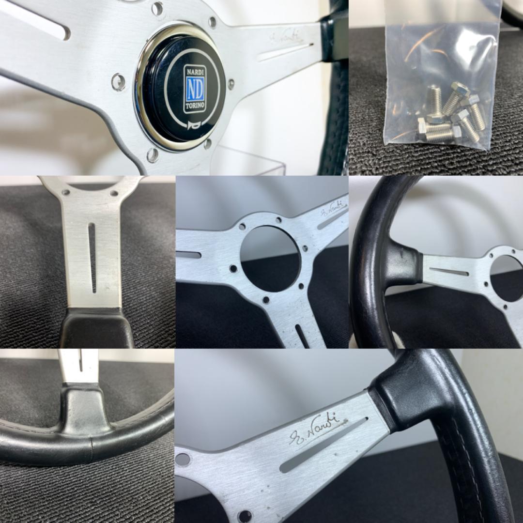 ナルディ クラシック シルバー レザーステアリング 36φ FET 正規品