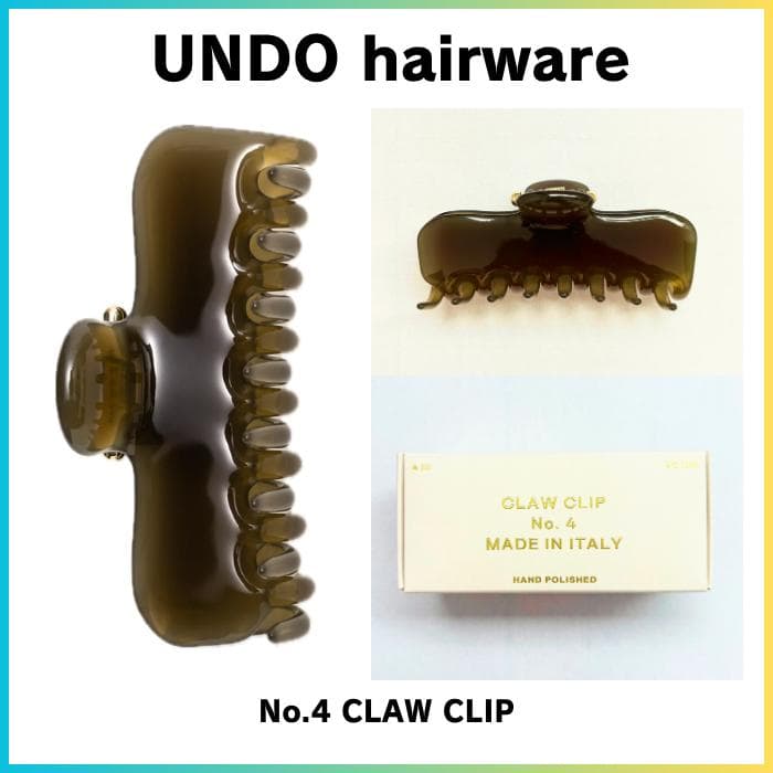 ヘアアクセサリー UNDO hairware No.4 CLAW CLIP Olive