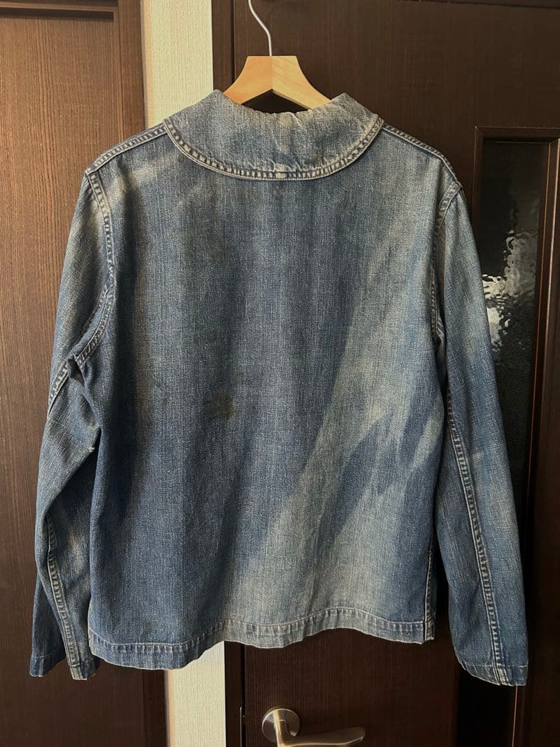 1940年代 US NAVY デニムカバーオール　40s us navy