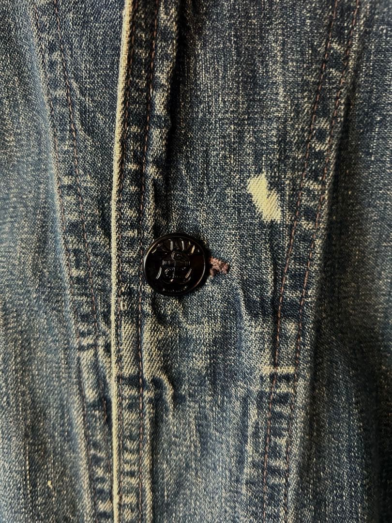 1940年代 US NAVY デニムカバーオール　40s us navy