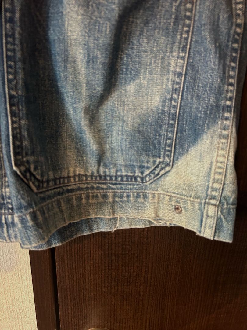 1940年代 US NAVY デニムカバーオール　40s us navy