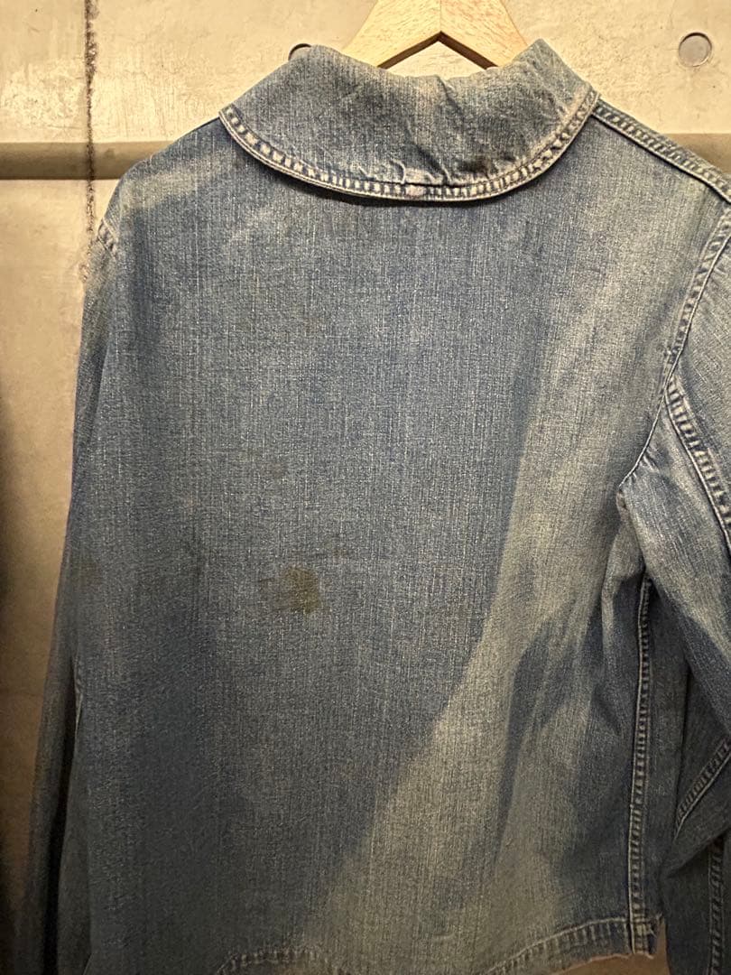 1940年代 US NAVY デニムカバーオール　40s us navy