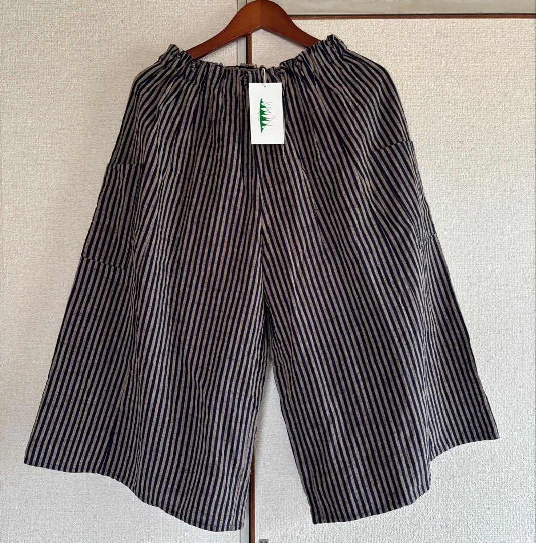 美品YAMMA ヤンマ産業 会津木綿 キュロットパンツ