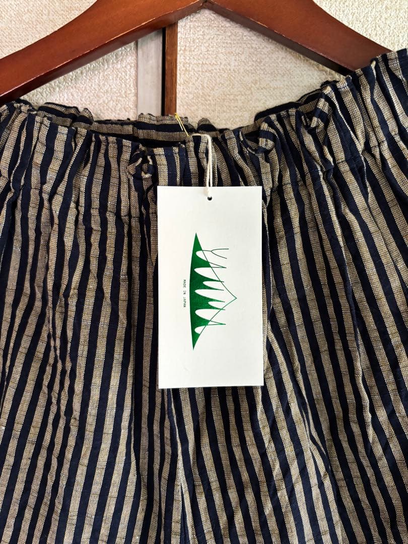 美品YAMMA ヤンマ産業 会津木綿 キュロットパンツ