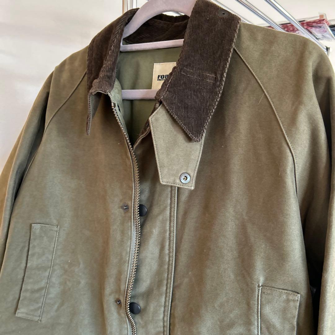 FOB FACTORY F2361 カバーオール L オリーブ