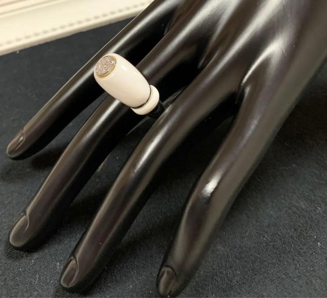 k18WG天然石ダイヤモンドリング