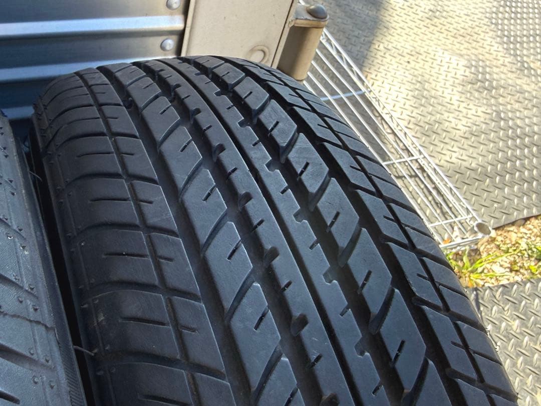 【バリ山　21年製】155\65R14 アルミ4本セット