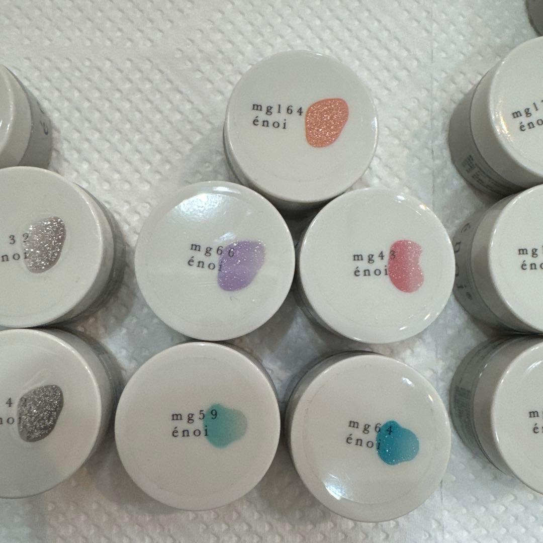 énoi ジェルネイル17色セット【フラッシュ】【マグネット】