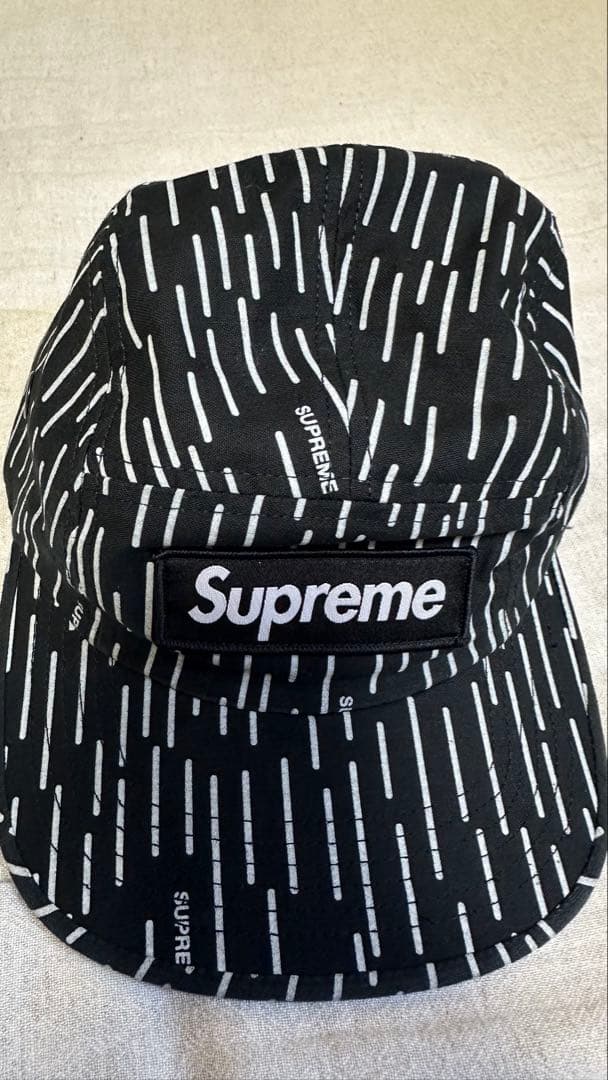 帽子 Supreme Military Camp Cap Black Raindrop