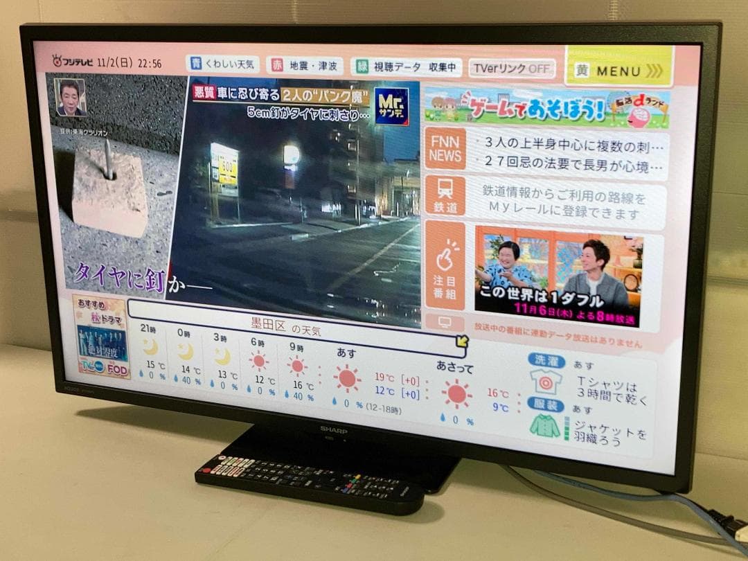 2025年製 SHARP 32型液晶テレビ 2T-C32GF1
