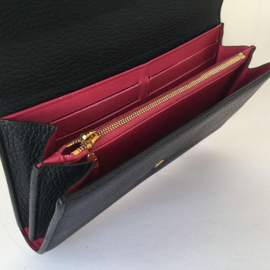 美品★ルイヴィトン　カプシーヌ　長財布　ブラック　ロングウォレット　正規品