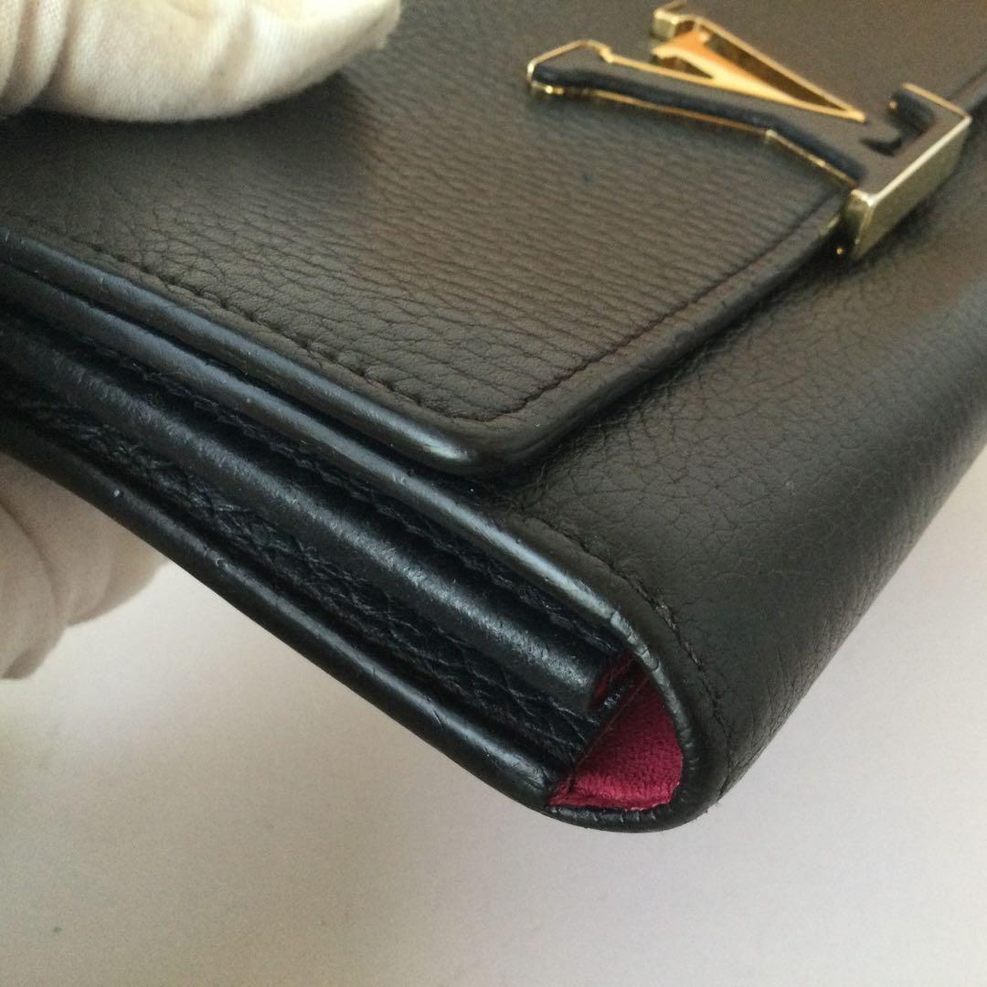 美品★ルイヴィトン　カプシーヌ　長財布　ブラック　ロングウォレット　正規品