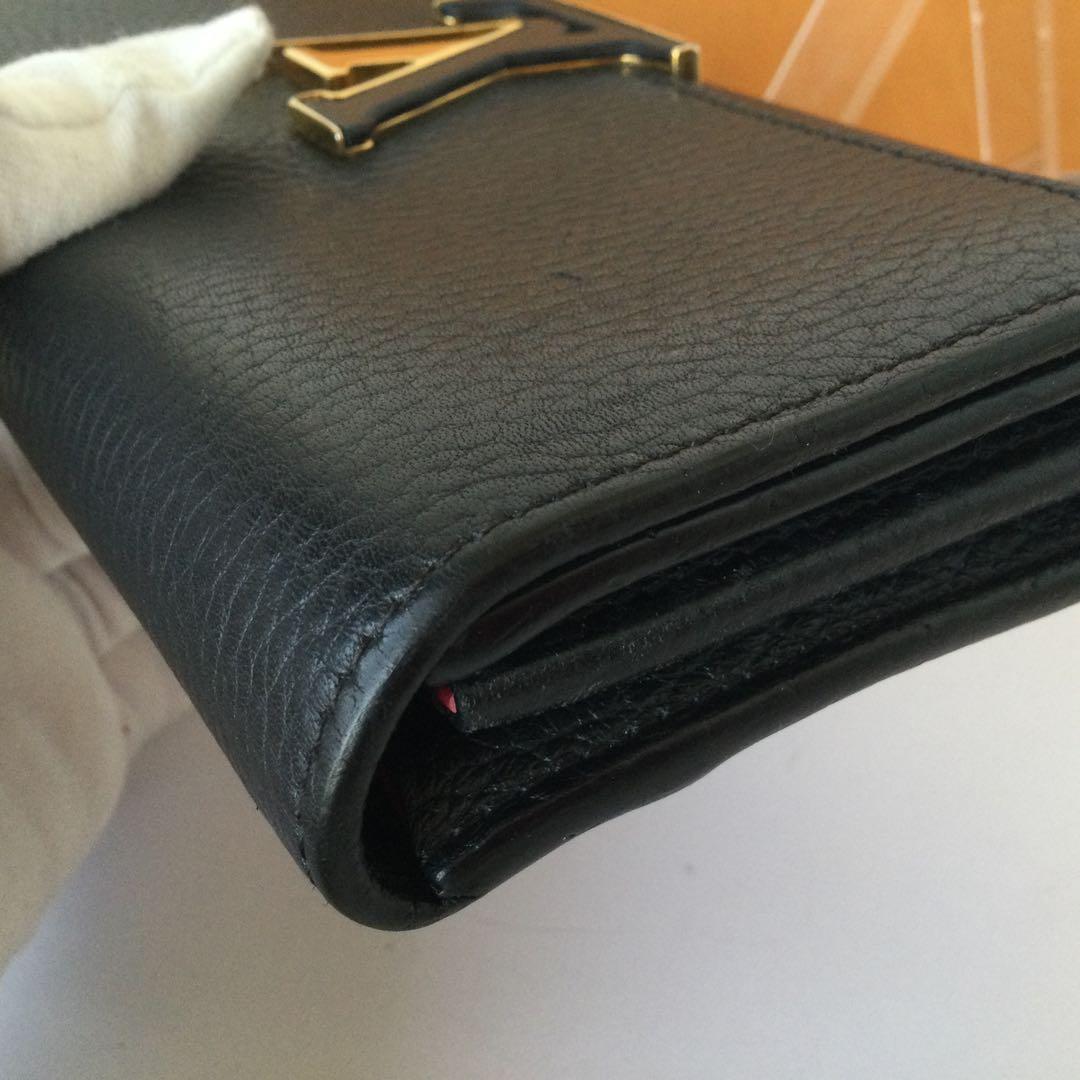 美品★ルイヴィトン　カプシーヌ　長財布　ブラック　ロングウォレット　正規品