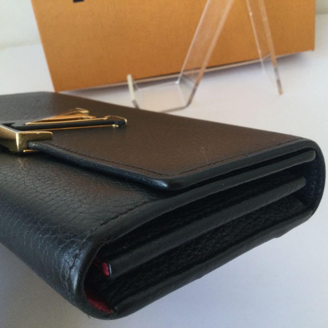 美品★ルイヴィトン　カプシーヌ　長財布　ブラック　ロングウォレット　正規品