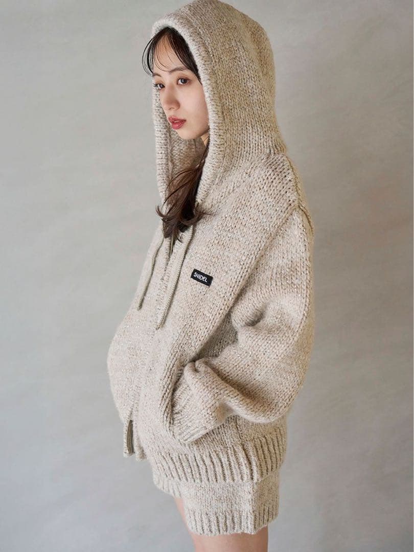 SNIDEL ロービングニットショートパンツ