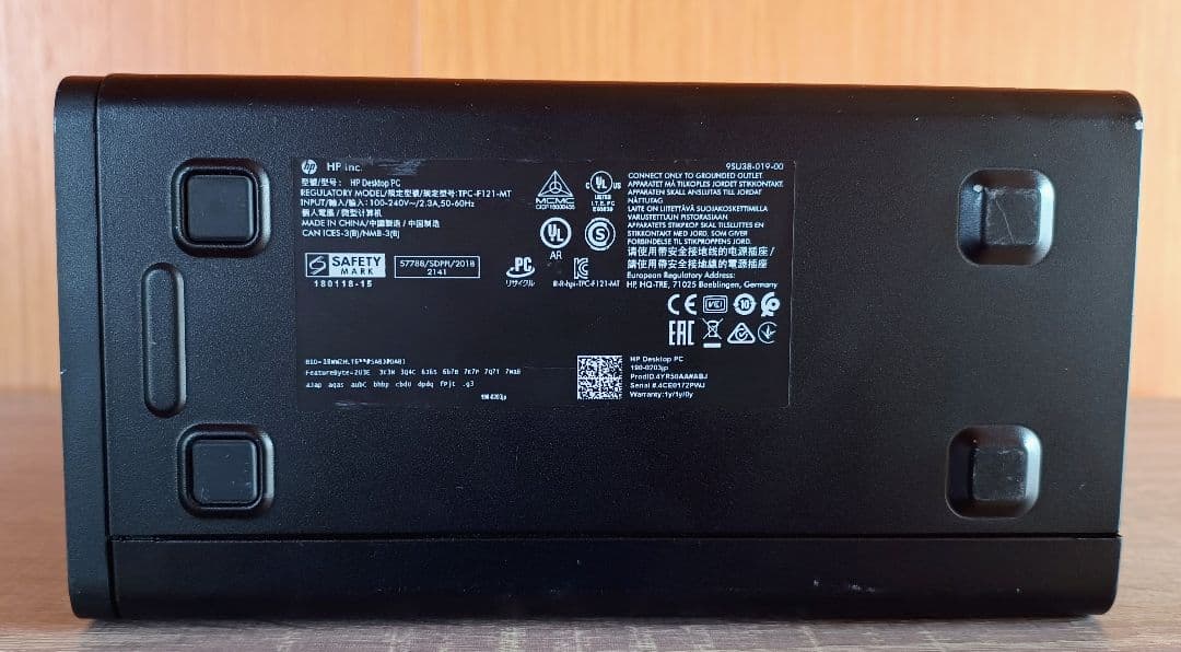 HP製 Ryzen 3 デスクトップPC 190シリーズ