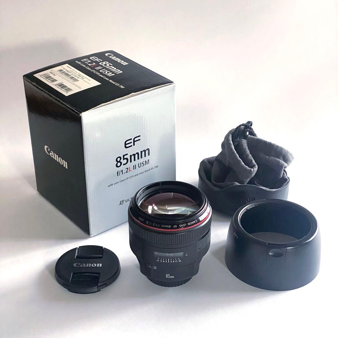 CANON EF85mm F1.2L II USM レンズ 元箱あり
