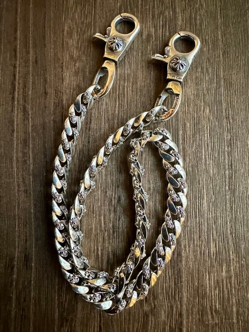 クロスファンシーダブルクリップウォレットチェーン　150g