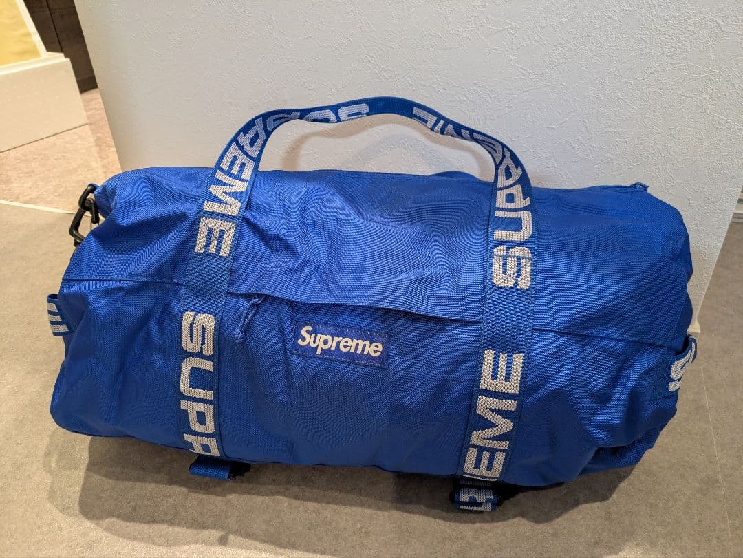 Supreme ボストンバッグ 青