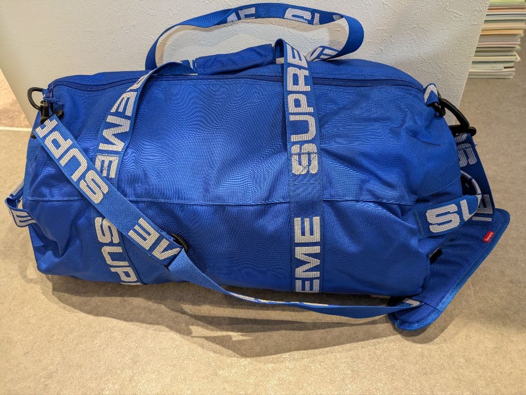 Supreme ボストンバッグ 青