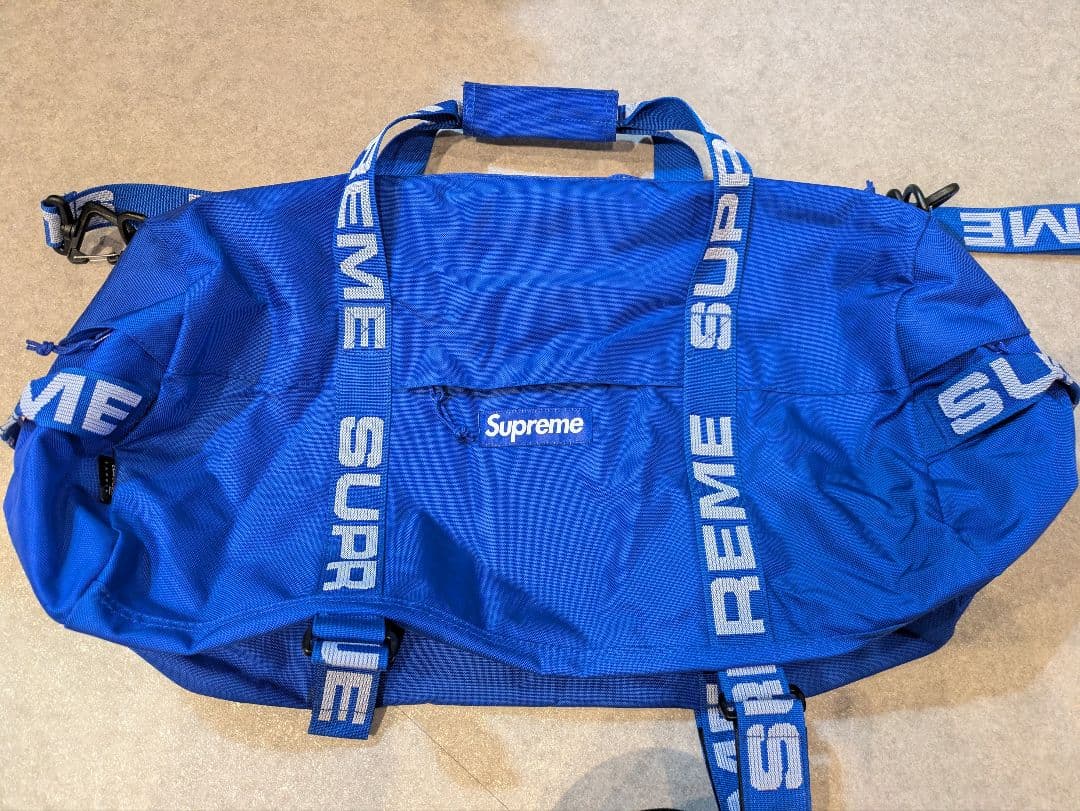 Supreme ボストンバッグ 青