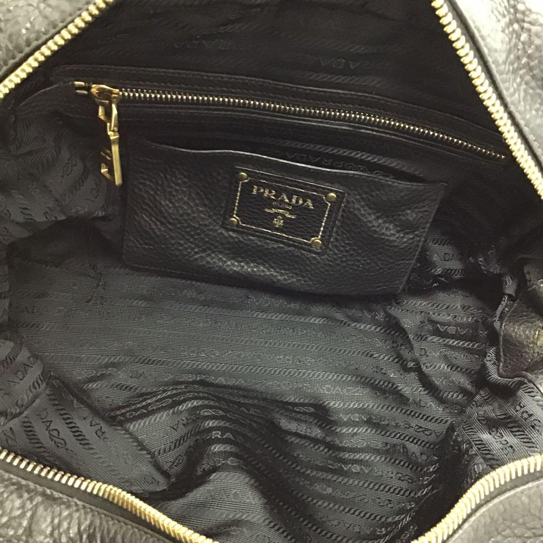 ❣️PRADAプラダ❣️レザーミニボストンバック　ヴィッテロダイノ　B3091M