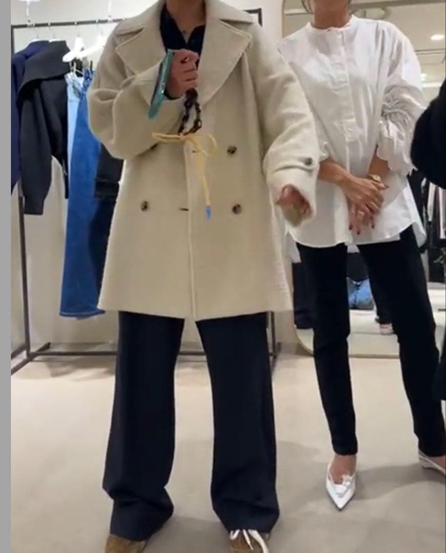 新品gypsohilaジプソフィア Pea Coat White ピーコート