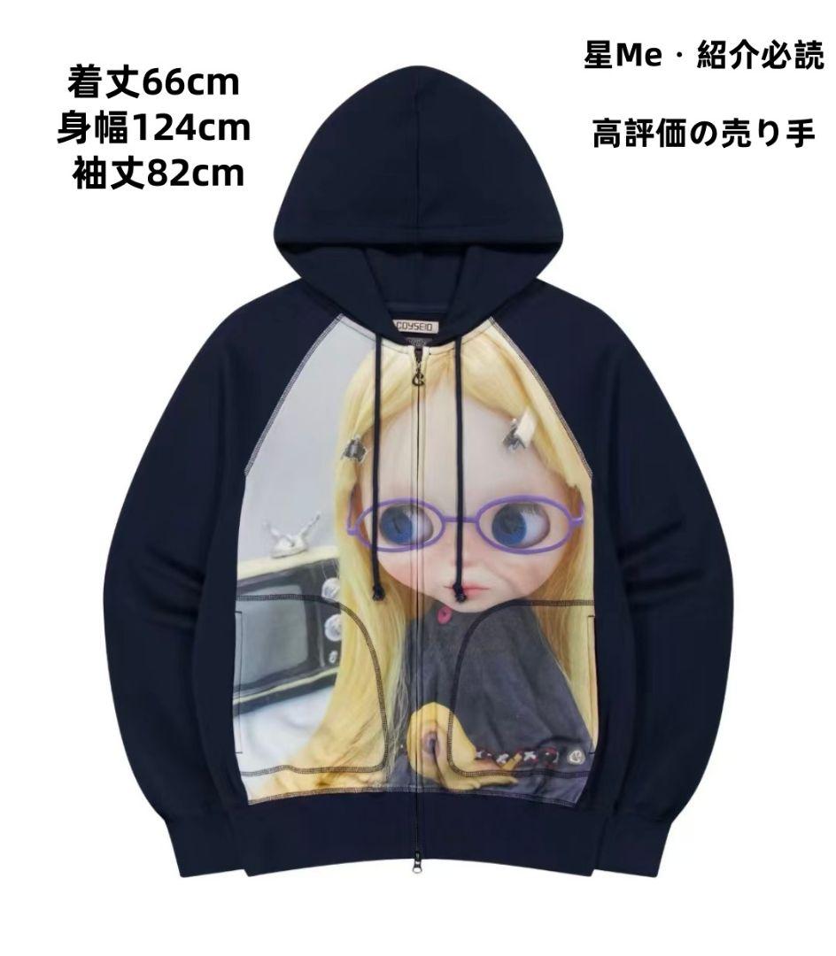 COYSEO Blytheキャラクターパーカー こんいろ