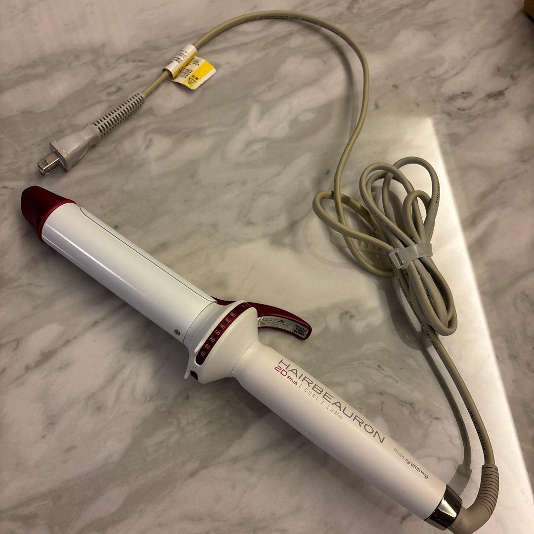 HAIRBEAURON 2D Plus CURL カールヘアアイロン 34mm