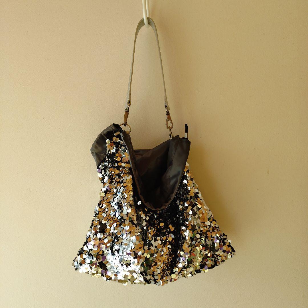 ジュンヤワタナベ　スパンコール トートバッグ シルバー