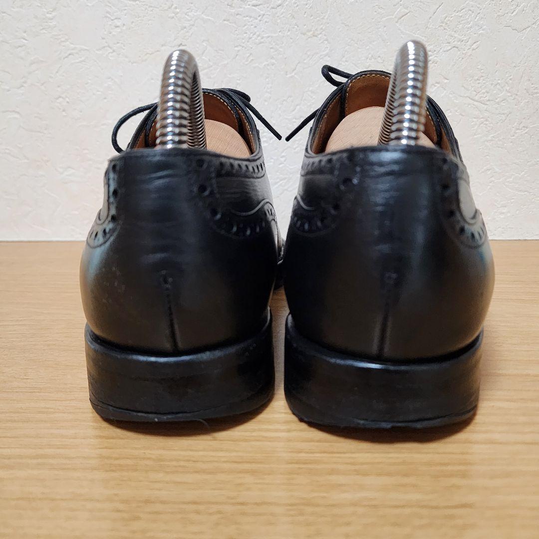 ジャランスリワヤ 革靴 25.5cm ビジネスシューズ ブラック セミブローグ