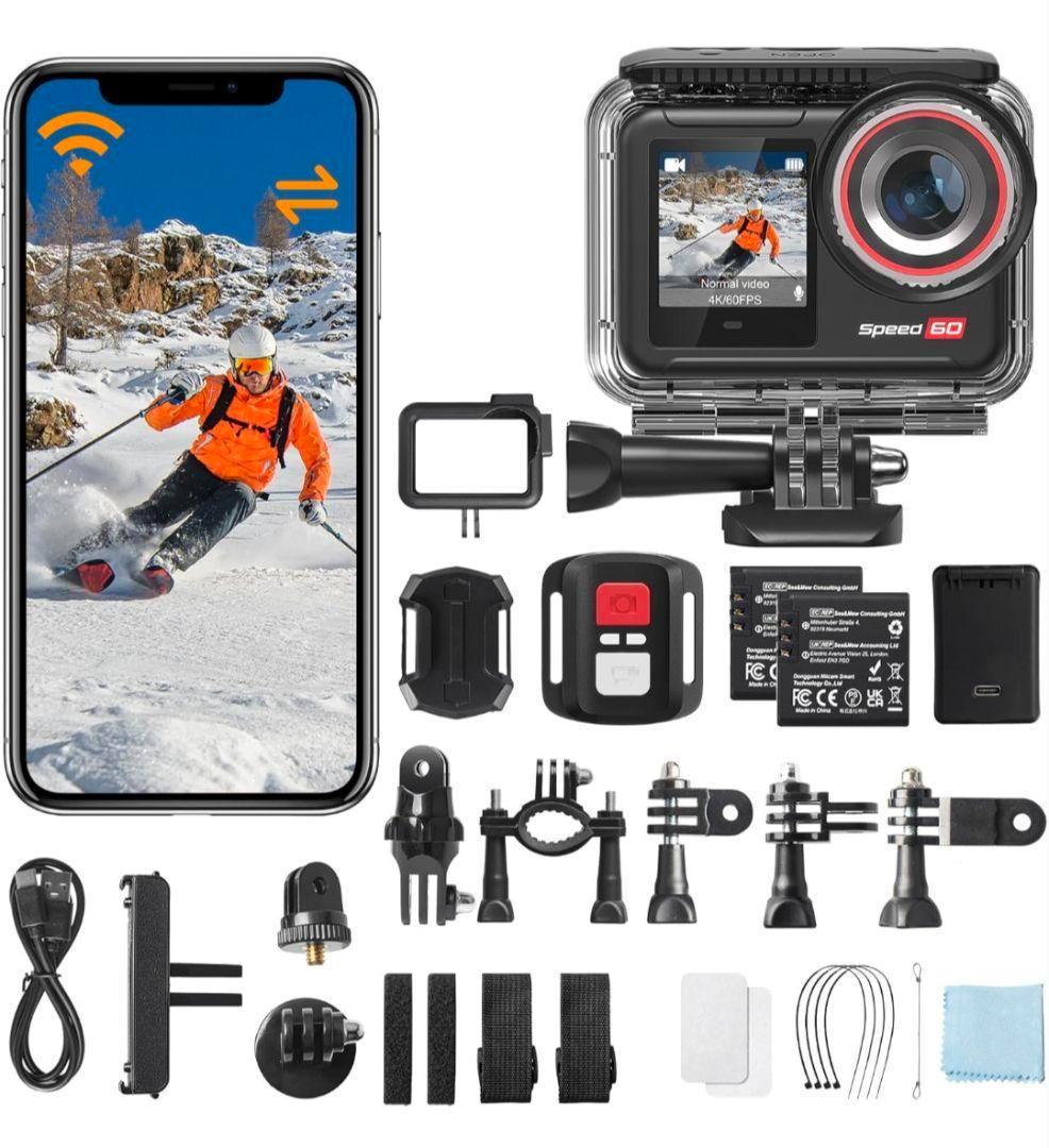 【新品/未使用品】Hiicam speed60 防水 アクションカメラ 4K