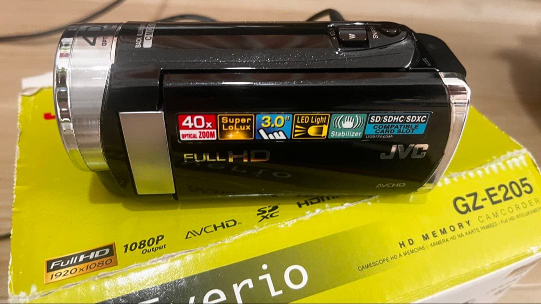 JVC HD Everio GZ-E205 ビデオカメラ