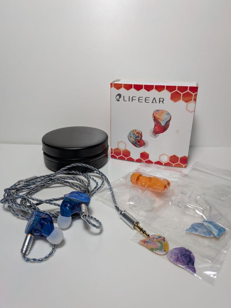 LIFEEAR duo 有線＆ワイヤレス対応IEM ブルー