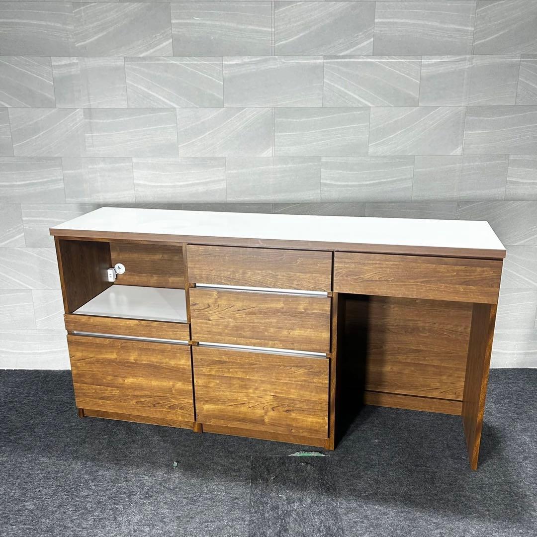 大川家具 キッチンカウンター 幅180cm シンプル おしゃれ 家具 d4995