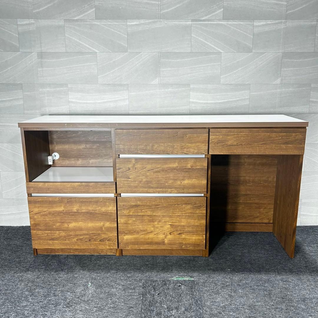 大川家具 キッチンカウンター 幅180cm シンプル おしゃれ 家具 d4995