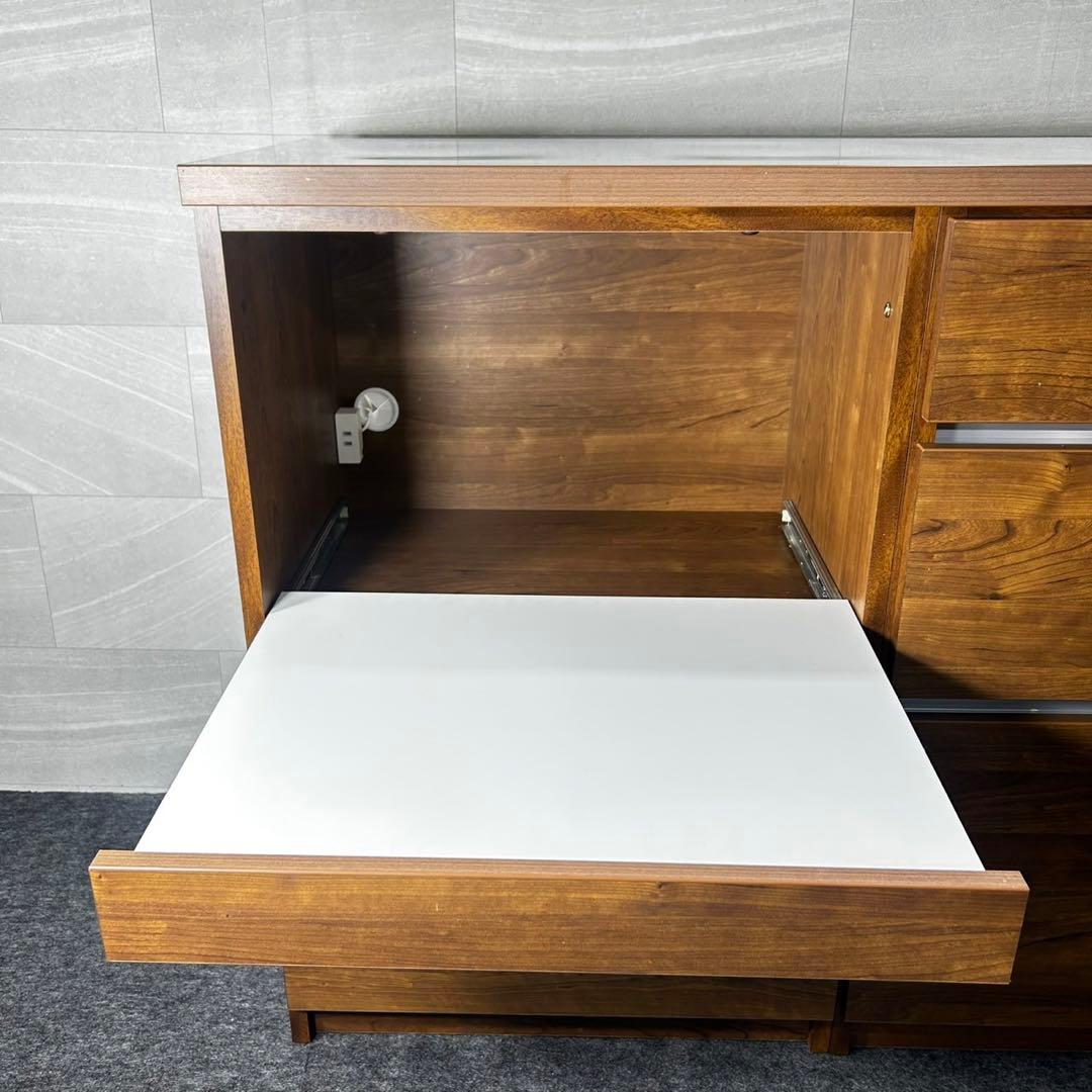 大川家具 キッチンカウンター 幅180cm シンプル おしゃれ 家具 d4995