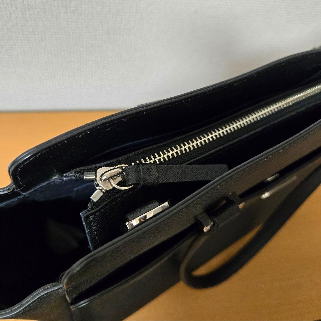 agnes b. アニエスベー　レザートートバッグ　A4クリアホルダー　ビジネス