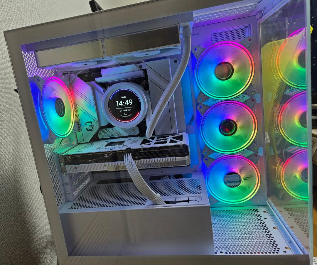 九条 稼働少 美品 高性能 ホワイト ゲーミングpc i5 4060Ti