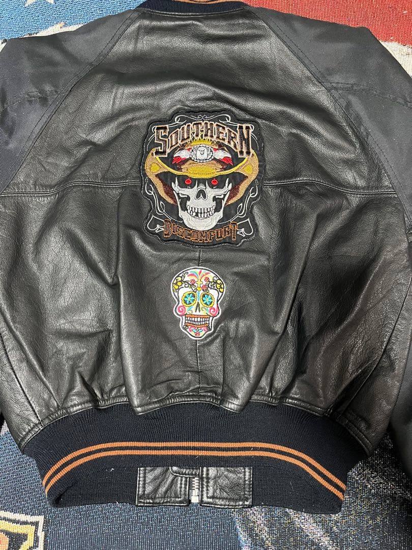 【激レア】90s ハーレーダビッドソン レザー 黒スタジャン