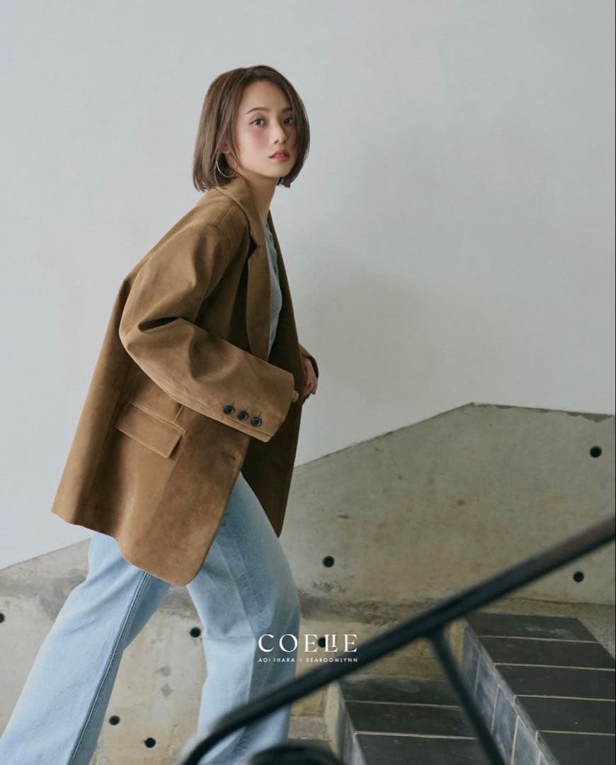 searoomlynn✳︎collab スエードライクオーバージャケット