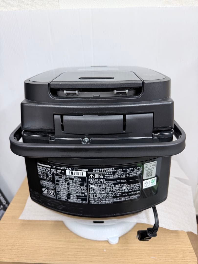 Panasonicスチーム＆可変圧力IH炊飯器SR-VSX189 2019年製