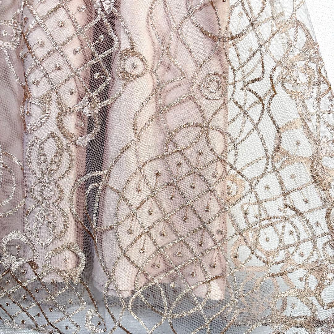 新品✨ドリードール シャイニーエンブロイダリードレス オケージョン ワンピースM