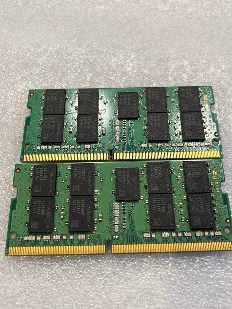 H5 SAMSUNG 16GB2枚32GB PC4BIOSチェック✅